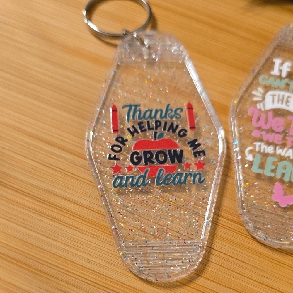 Colorful Teacher Keychains Set - Picture 2 of 4